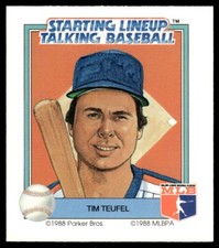 1988 Kenner Starting Lineup Talking Baseball  Tim Teufel New York Mets