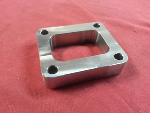 Brida de placa turbo espaciadora abierta de acero suave T4 de 1 pulgada 100% HECHA EN EE. UU.! - Imagen 1 de 2