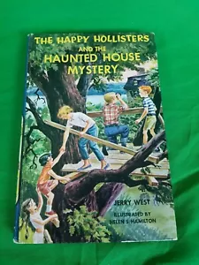 NICE 1962 The Happy Hollisters Haunted House Mystery HB Jerry West Printed Cover - Foto 1 di 8