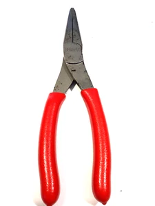 Icon Professional Tools Needle Nose Pliers With RED Comfort Grip Handle 8” Long - Bild 1 von 8