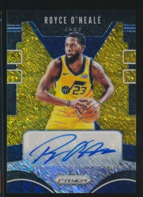 2019-20 Panini Prizm Gold Shimmer /10 Royce O'Neale Auto Card #SG-RON Utah Jazz  - Image 1 of 2