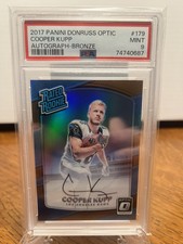 2017 Panini Donruss Optic Cooper Kupp Rated Rookie Bronze Auto PSA 9 RC