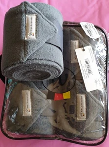 *REDUCED* Waldhausen Horse Polo Fleece Bandages - Set Of Four - Sage Green - Picture 1 of 2