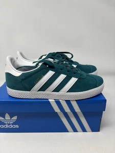 adidas Gazelle J 'Legacy Teal' Green White IF9800 Kids Size / Women’s Size New - Picture 1 of 6
