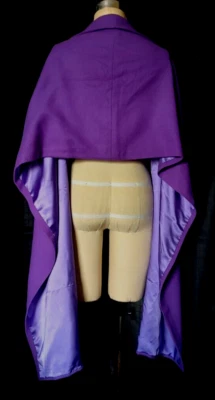 ENVOLTURA DE LANA PÚRPURA REAL MCM AÑOS 80 de colección, líneas fluidas limpias, ¡CLÁSICO A MEDIDA!!! Foto 1 de 4