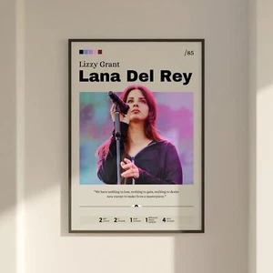 Lana Del Rey poster, Lana Del Rey print fan gift, Music artist icon print art - Bild 1 von 10