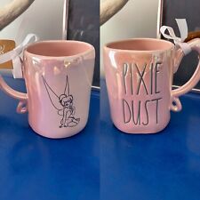 Rae Dunn Disney Tinker Bell Pixie Dust Pink Iridescent Mug New