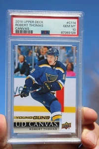 Robert Thomas UD Upper Deck YG Young Guns Canvas 2018-19 PSA10 #C114 Rookie RC - Imagen 1 de 2