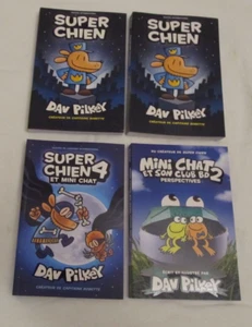 4 Super Chien Mini Chat French Scholastic Books-NEW - Picture 1 of 5