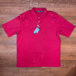Neu Bobby Jones Polo Golf Shirt rot Herren Large neu mit Etikett - Bild 1 von 4