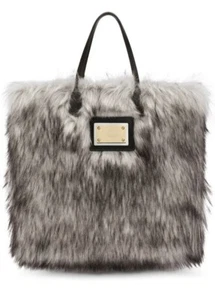 Dolce & Gabbana Faux Fur Shopper Oversize New With Tags - Picture 1 of 10