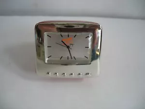 mini novelty desk clock shape MCM tv RED & SILVER Zash pay advertising - Picture 1 of 7