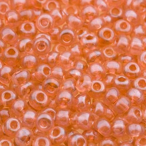 Czech Seed Beads E Beads 6/0 Transparent Rose Luster 15g 10104033 - Picture 1 of 1