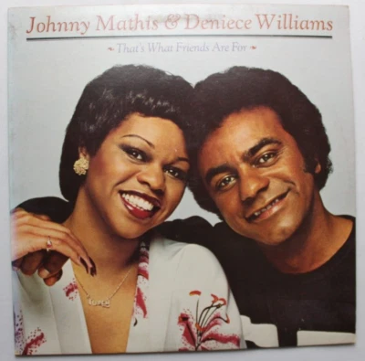 JOHNNY MATHIS & DENICE WILLIAMS THAT'S WHAT FRIENDS ARE FOR LP 12" VINYL RECORD - Image 1 of 2
