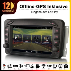 32GB Autoradio CarPlay GPS DAB+ BT für Mercedes C/G-Klasse CL203 S203 W203 W463 - Bild 1 von 18
