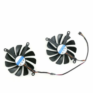 Pair Fans Cooler Fan For XFX RX5500 5500XT 5600 5600XT RX5700 5700XT CF1010U12S - Afbeelding 1 van 8