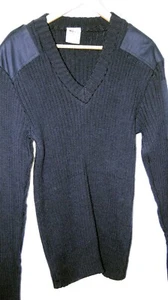 ROYAL NAVY COMBAT COMMANDO NATO JUMPERS 100% WOOL NAVY BLUE - Picture 1 of 5