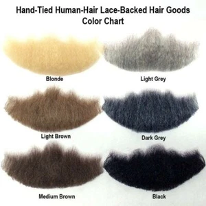 Colonel Major Fake Moustache - 100% made of human hair - Picture 1 of 4