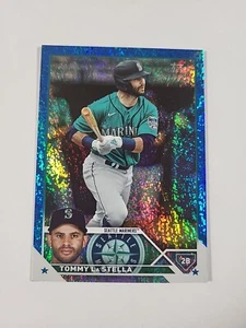 2023 Topps Update Series Tommy La Stella Blue Foilboard /999 US189 - Picture 1 of 3