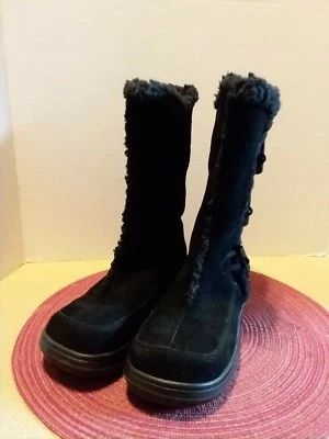 Botas Rocket Dog para mujer talla US 6 negras gamuza forro sherpa cremallera tacón de 1,5""  Foto 1 de 4