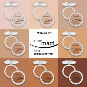 PHOERA® MATTE SETTING COMPACT PRESSED POWDER FACE FLAWLESS MAKE UP BASE FIXER - Picture 1 of 11