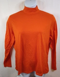 NATURAL UNIFORMS Womens 2X Long Sleeve Tee Modern-Fit Luxe Orange NWT SHIPS FREE - Picture 1 of 10