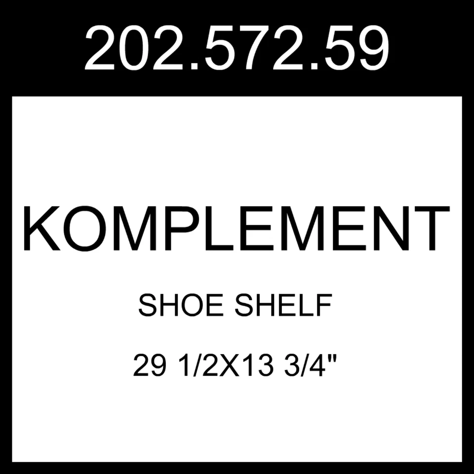 IKEA KOMPLEMENT Schuhregal dunkelgrau 29 1/2x13 3/4" 202.572.59 - Bild 1 von 1