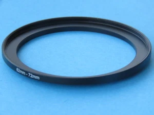 62mm to 72mm Step Up Step-Up Ring Camera Filter Adapter Ring 62-72mm - Picture 1 of 3