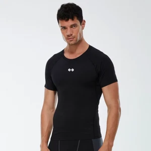 Men's Compression Athletic Shirt Quick Dry Gym Running Workout Sports T-Shirt - Bild 1 von 9