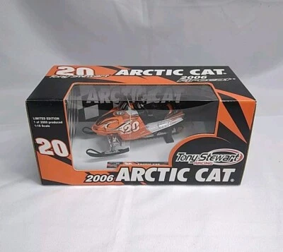 Arctic Cat Snowmobile 2006 Tony Stewart Racing Diecast Firecat F7 Model 1:18 NIB - Image 1 of 4