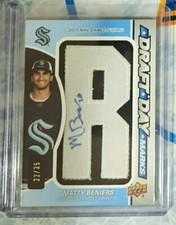 2022-23 Matty Beniers  SP Game Used Draft Day Marks  RC ROOKIE AUTO