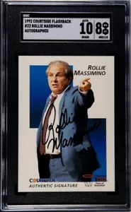 1992 Courtside Rollie Massimino Villanova Auto Signature SGC 8 With 10 Autograph - Bild 1 von 2