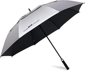 47/54/62/68 Inch UV Protection Golf Umbrella Auto Open Vented Double Canopy Over - Picture 1 of 8
