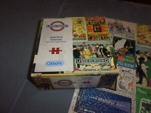 HERITAGE POSTERS LONDON TRANSPORT GIBSON 500 PIECE JIGSAW  PRELOVED FREE P&P VGC