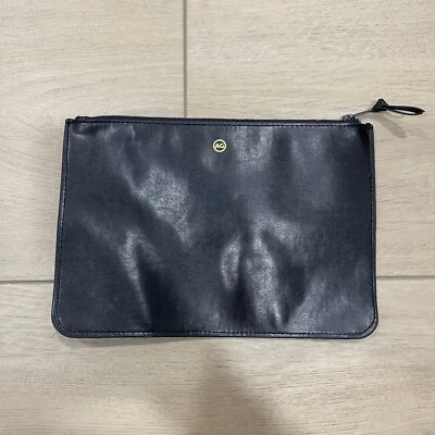 AG adriano goldschmied leather black clutch #C Foto 1 de 2