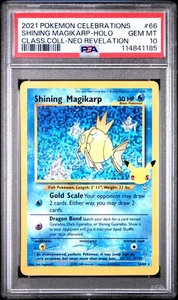 Shining Magikarp 66 PSA 10 Gem Mint - Celebrations Classic Collection - Pokemon - Picture 1 of 2