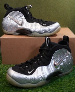 Nike Air Foamposite Pro 'Silver Surfer' (Size 9) Excellent Condition* 616750-004 - Picture 1 of 12