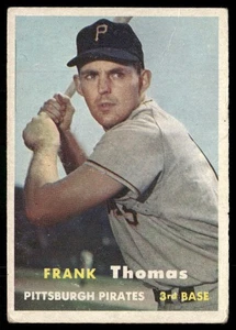 1957 Topps #140 Frank Thomas - crease - Picture 1 of 2