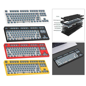 DIY Wired Mechanical Keyboard Kit with Blue Switch ABS Plastic for Computer - Picture 1 of 7