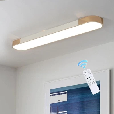 GANEED Modern LED Ceiling Lamp 48W Dimmable Oval Light for Bedroom Living Room Kitchen