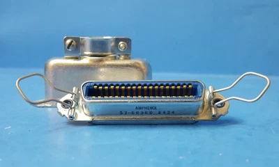 4  Pcs- 36 Pin Connector and Shell, AMPHENOL, 57-30360, NO HARDWARE - Image 1 of 4