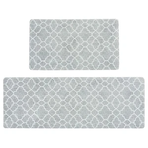 Kitchen Mat Set of 2, Anti-Fatigue Cushioned Kitchen Mats for Floor, Waterpro... - Bild 1 von 7