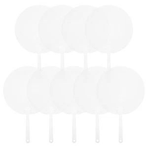 9 Pcs Children's Doodle Fan DIY Painting Hand Blank Graffiti Fans - Picture 1 of 12