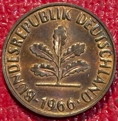 MONEDA DE 2 PENIQUES ALEMANIA ALEMANA 1966 J ALTA CALIDAD AU/UNC - SEP348 Foto 1 de 2