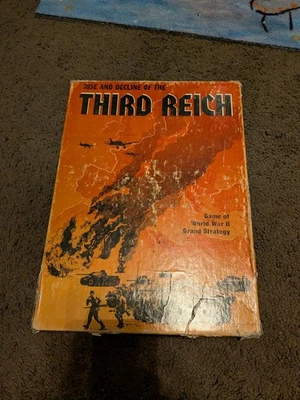 Avalon Hill 1974: Rise and Decline of the Third Reich - 第三版(未穿孔) — 第 1/4 张图片