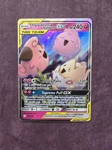 Pokemon SM Cosmic Eclipse Togepi Cleffa Igglybuff Tag Team GX Holo 143/236 - Picture 1 of 2