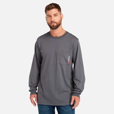 Men's Timberland PRO Cotton Core Flame-Resistant Long-Sleeve T-Shirt - Image 1 of 4