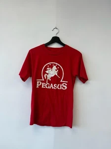Vintage Pegasus Shirt Mens Small Red Screen Stars Best Graphic Tee Made USA 80s - Bild 1 von 5