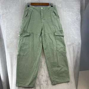 We The Free Slouchy Utility Cargo Wide Leg Hose Gr. M Grün Baumwolle Free People - Bild 1 von 14