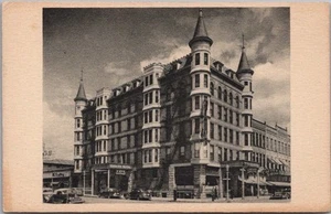 Vintage 1940s BOISE, Idaho RPPC Postcard "IDANHA HOTEL" Street View Unused - Bild 1 von 2